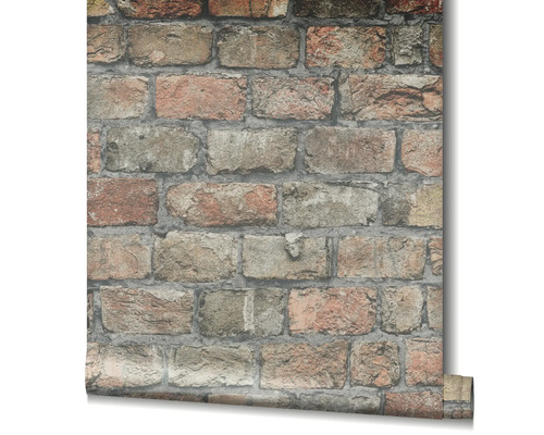 Tapetenrolle mit Ziegelmuster