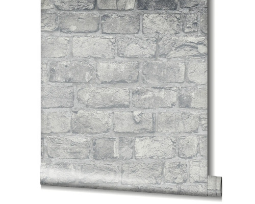 Tapete mit Steinmaueroptik