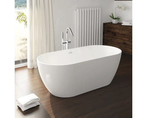 Freistehende Badewanne Jungborn TWO 80 x 170 cm weiß glänzend