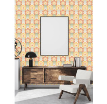 Vliestapete 39539-4 Retro Chic Blumen orange