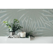Vliestapete 39338-4 Casual Living Palmenblätter grün