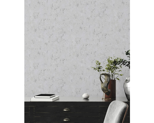 Raumansicht mit gemusterter Tapete