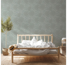 Vliestapete 39338-4 Casual Living Palmenblätter grün