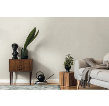 Wohnzimmer mit Kommode, Dekoration, Pflanze und Sofa