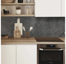 Küchenrückwand mySpotti Profix Concrete Black Betonwand 100 x 60 cm PX-10060-1912-HB