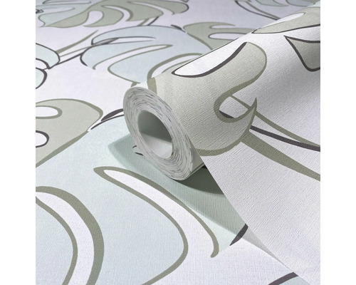 Tapetenrolle mit Blattmuster