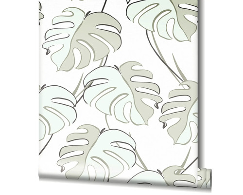 Tapetenrolle mit Monstera Blatt Muster