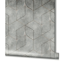 Tapete mit geometrischem 3D-Design