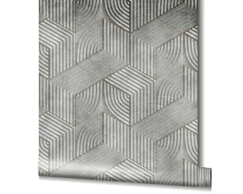 Tapete mit geometrischem 3D-Design