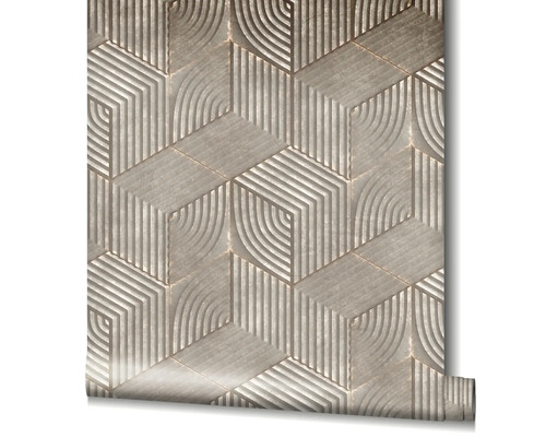 Tapetenrolle mit geometrischem Muster