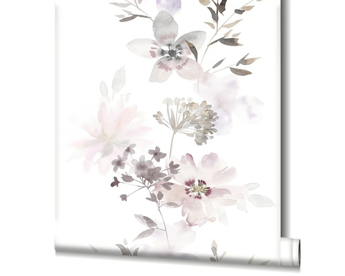 Tapetenrolle mit Blumenmuster