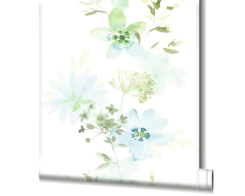 Tapetenrolle mit Blumenmuster