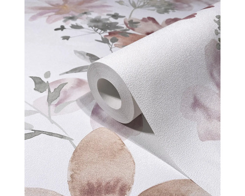 Tapetenrolle mit Blumenmuster
