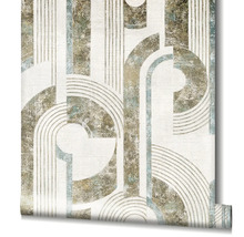 Tapetenrolle mit geometrischem Muster
