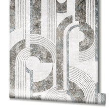 Tapetenrolle mit geometrischen Formen