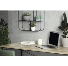 Vliestapete 82422 Kylie Geometrisch weiß grau
