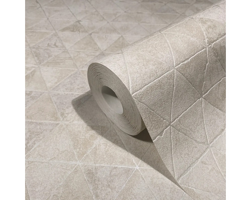 Tapetenrolle mit geometrischem Dreiecksmuster
