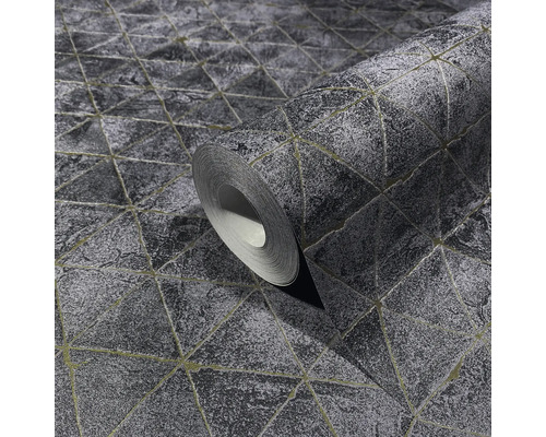 Tapetenrolle mit geometrischem Dreiecksmuster