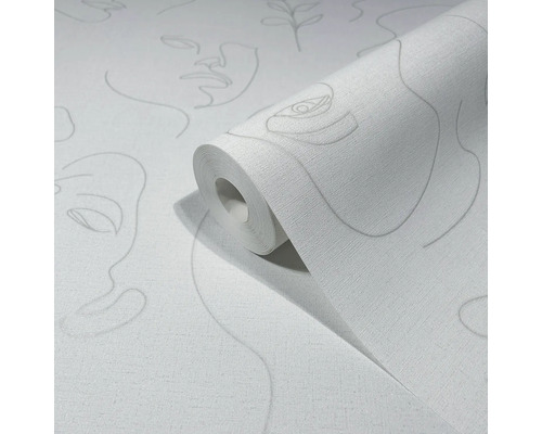 Tapetenrolle mit Gesichtsmotiven