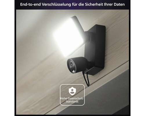 Außenleuchte mit integrierter Überwachungskamera zur Gebäudeüberwachung