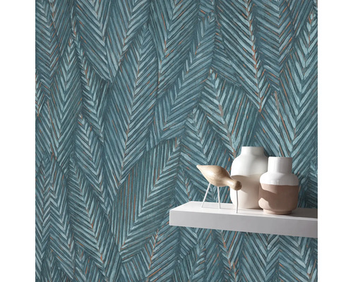 Tapete mit Blattmuster im Innenraum