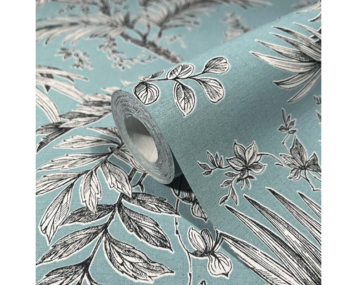 Tapetenrolle mit floralem Muster