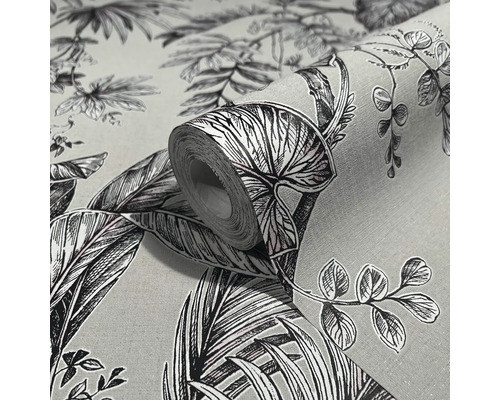 Tapetenrolle mit tropischem Pflanzenmuster