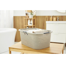 Wäschekorb Rotho Country 40 l beige matt 1040407422WS