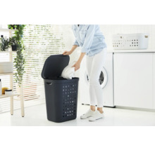 Wäschebehälter Rotho Jona 55 l anthrazit matt 1050708853WS
