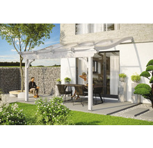 Terrassenüberdachung SKAN HOLZ Verona 434x389 cm weiß