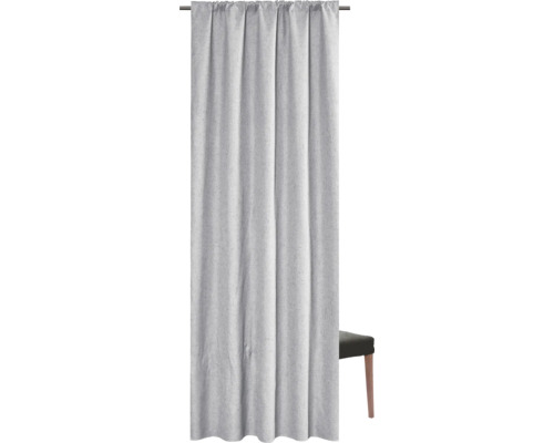 Vorhang mit Kräuselbandaufhängung und strukturierter Oberfläche