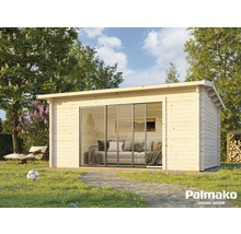 Gartenhaus Palmako Ines 13,7 m² Schiebetür Isolierglas inkl. Fußboden 524 x 379 cm tauchgrundiert