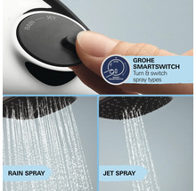 Grohe Smartswitch Duschkopf mit verschiedenen Strahlarten