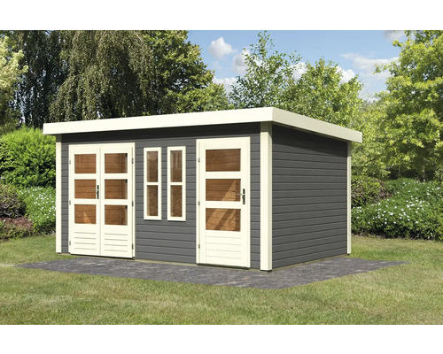 Gartenhaus aus Holz mit Fenster und Türen