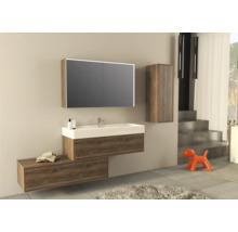 Waschtischplatte Jungborn QUATTRO/NOVE 121 x 46 cm Nussbaum gebürstet ohne Ausschnitt
