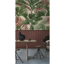 Fototapete Vlies 39808-1 Sockelleiste Pflanzen rot 3-tlg. 159 x 280 cm