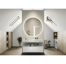Jungborn Waschtisch DECEM 1210 x 460 mm Becken rechts weiß matt