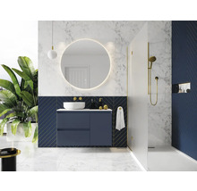 Jungborn Waschtischunterschrank DECEM BxHxT 1000 x 635 x 458 mm links Frontfarbe navy blau matt