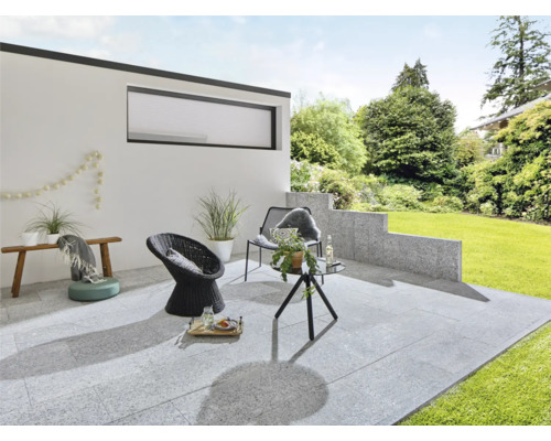 Granit Terrassenplatte grau 60 x 40 x 3 cm