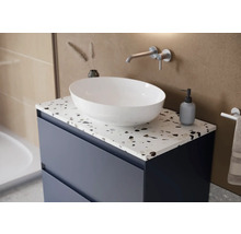 Waschtischplatte Jungborn 606 x 460 mm Terrazzo River ohne Ausschnitt