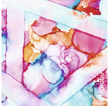 Abstraktes Dreiecksmuster mit Aquarellfarben