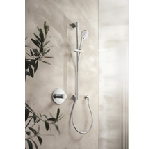 Duscharmatur mit Handbrause und Thermostatmischer an der Wand