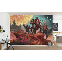 Wandbild mit Guardians of the Galaxy Motiv in einem Kinderzimmer.