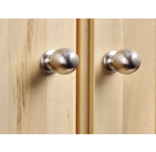 Möbelknopf Zinkdruckguss edelstahl ØxH 15x25 mm