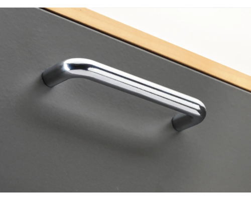 Schubladenelement mit einem Griff aus Metall