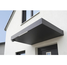 Gutta Vordach BS Plus 160 RAL 7016 anthrazit 160x90 cm inkl. Wasserspeier links