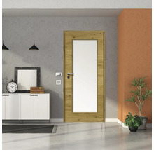 ZT Eiche Rustic Furnier Quer 98,5x198,5 DIN Rechts MODERN 08 Glas Satiniert