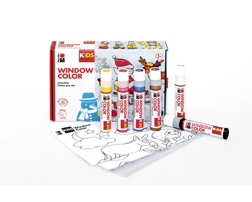 Marabu Kids Window Color Set mit Vorlagen