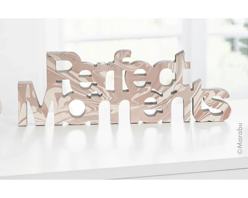 Dekorationsobjekt mit Schriftzug Perfect Moments