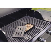Grill mit Räucherbox, Räucherchips und Deckel